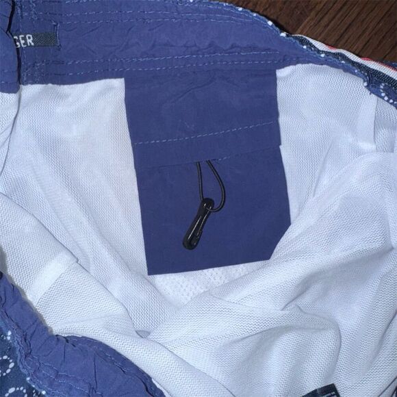 Tommy Hilfiger Men's‎ Circle Print Swim Trunk Shorts Blue Size XL - Picture 7 of 8
